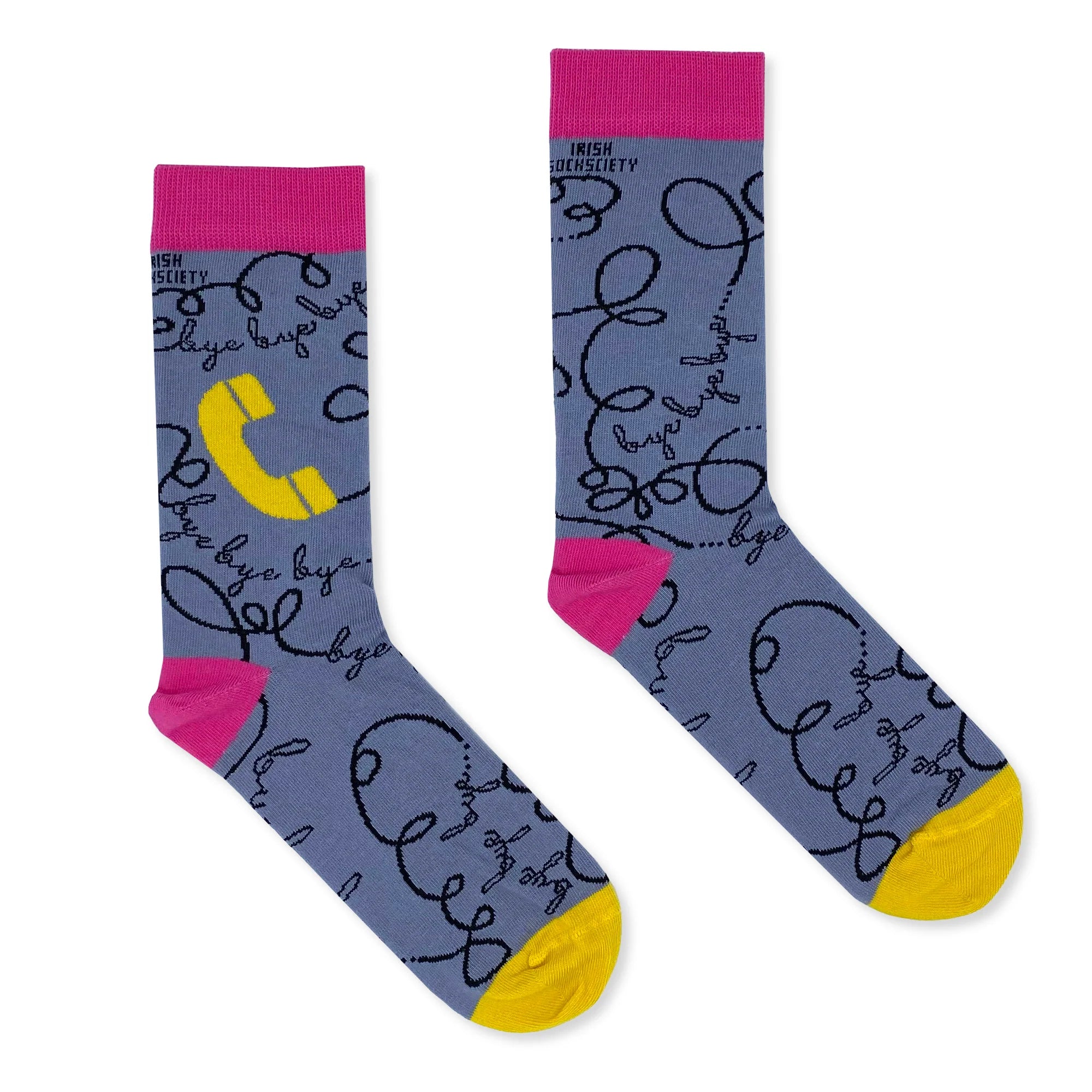 Irish Sock Society , Bye Bye Bye Grey - Size (8-12) Quinlans Gift Shop