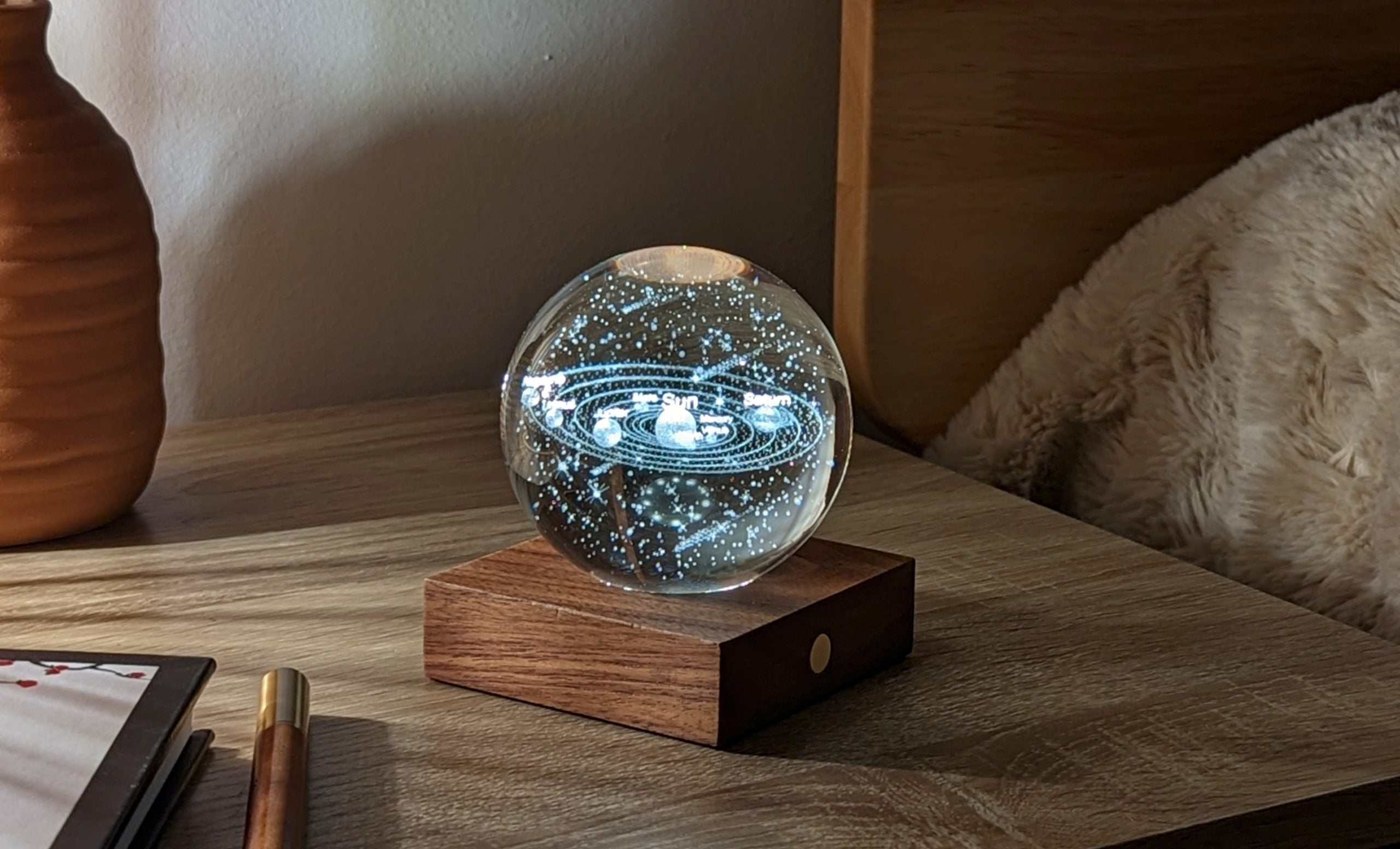Amber Crystal Light Solar System