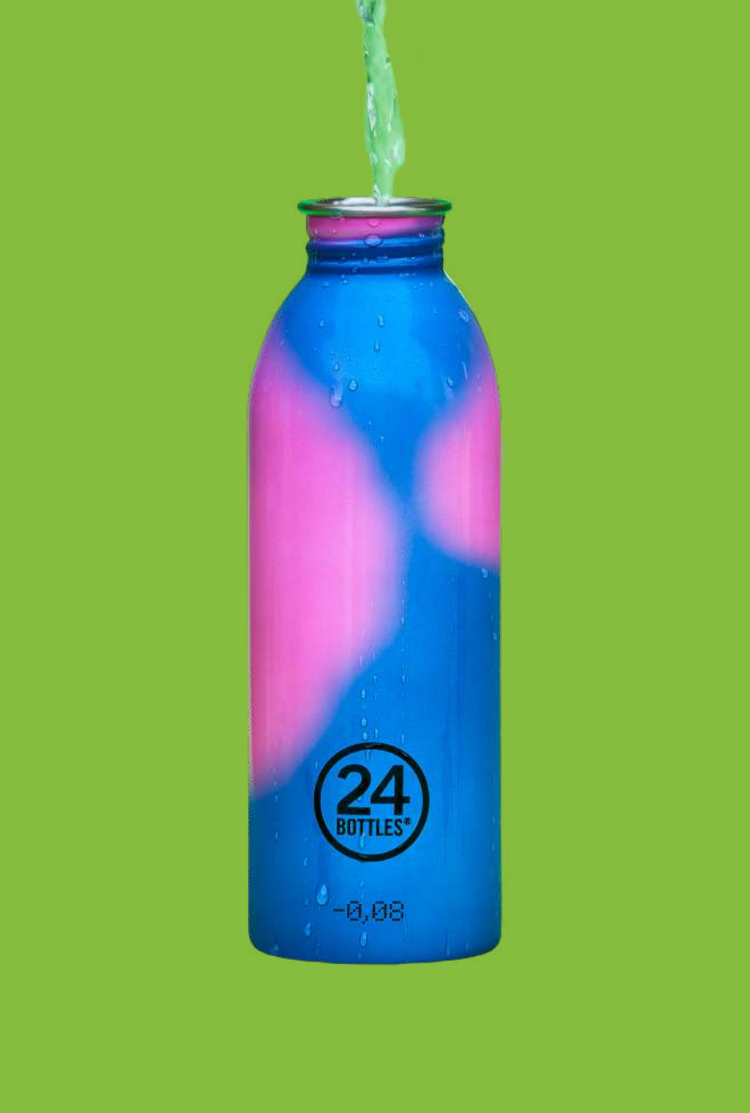 24Bottles, Urban Bottle REactive Pink/Blue 24Bottles