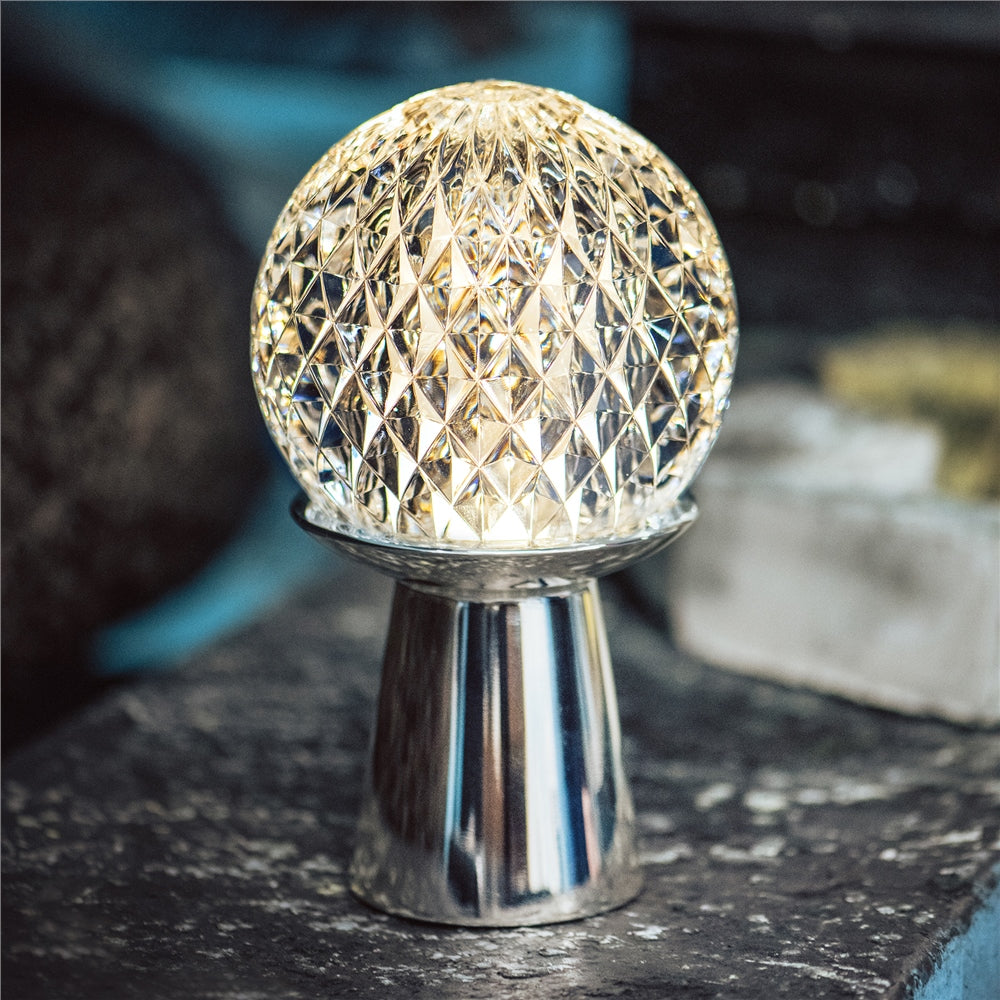 Newbridge, LED Lamp with Silver Base Newbridge