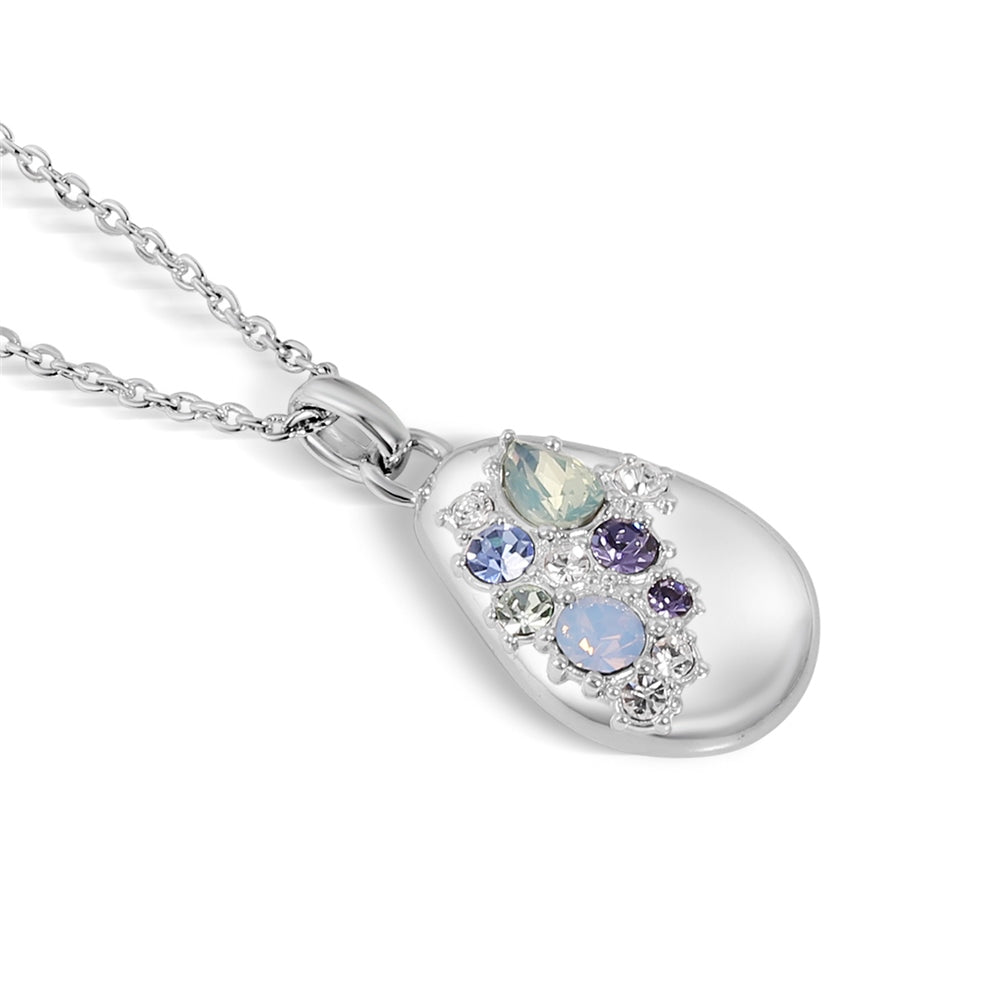 NewBridge , Small Pendant - Blue & Clear Stones Newbridge