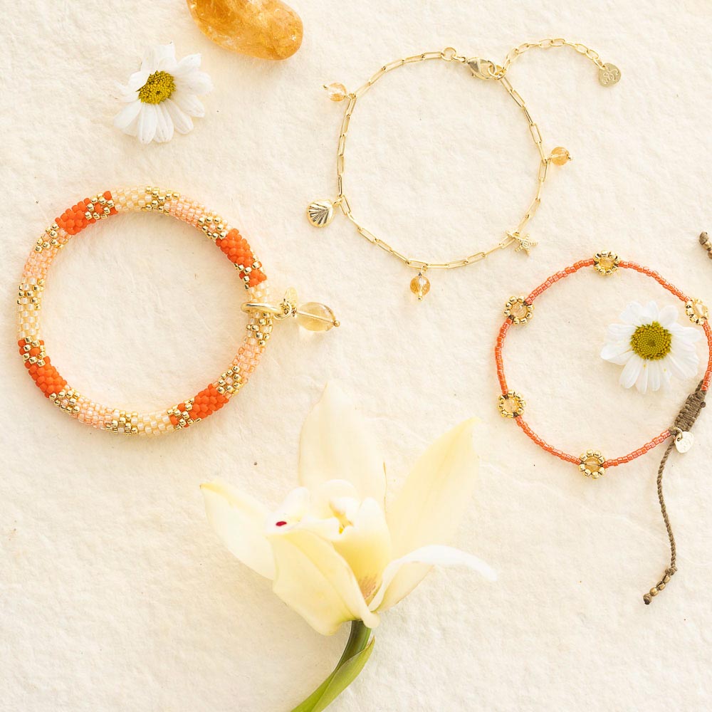 A Beautiful Story, Botanic Citrine Bracelet GP A Beautiful Story