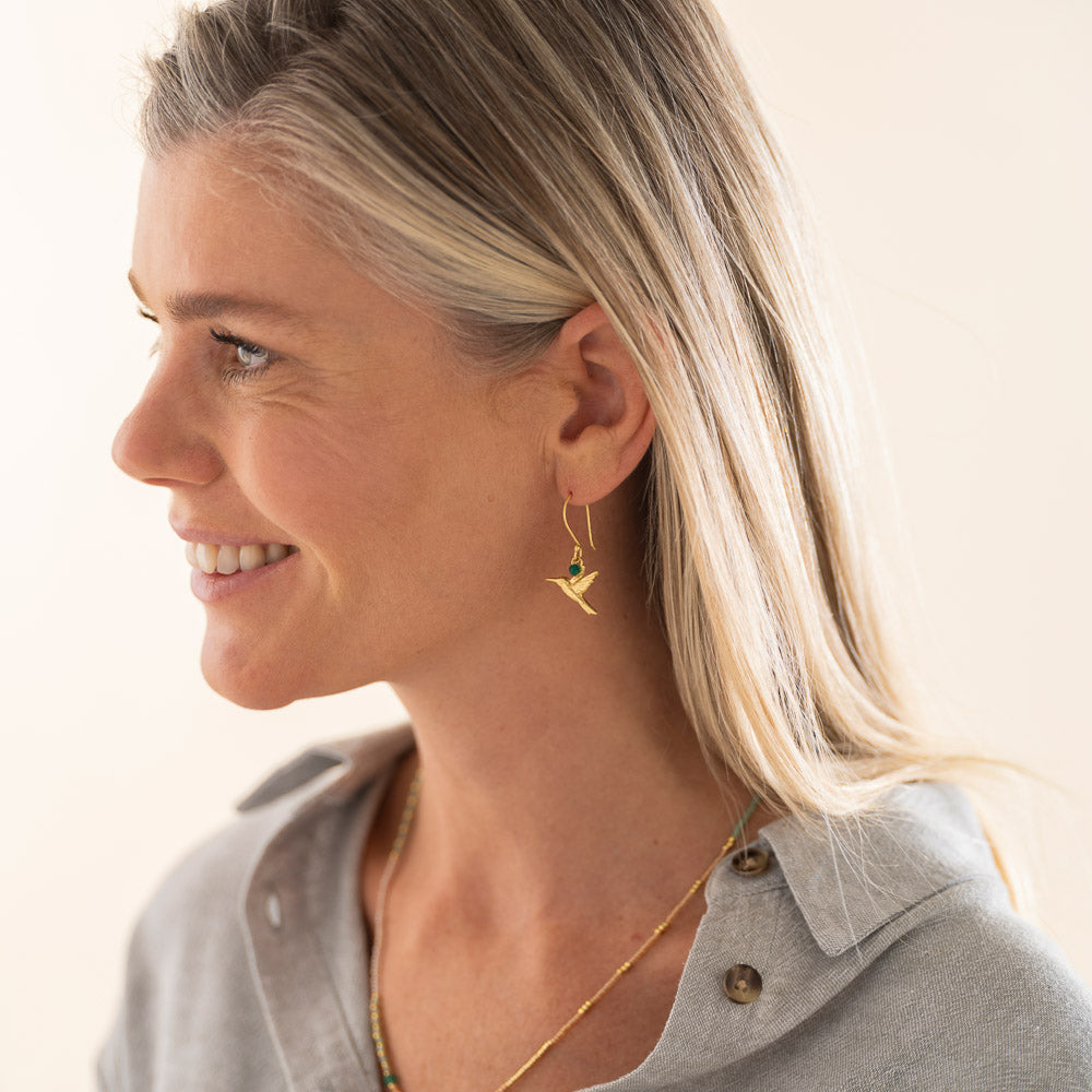 A Beautiful Story, Generous Adventurine Earring GP A Beautiful Story
