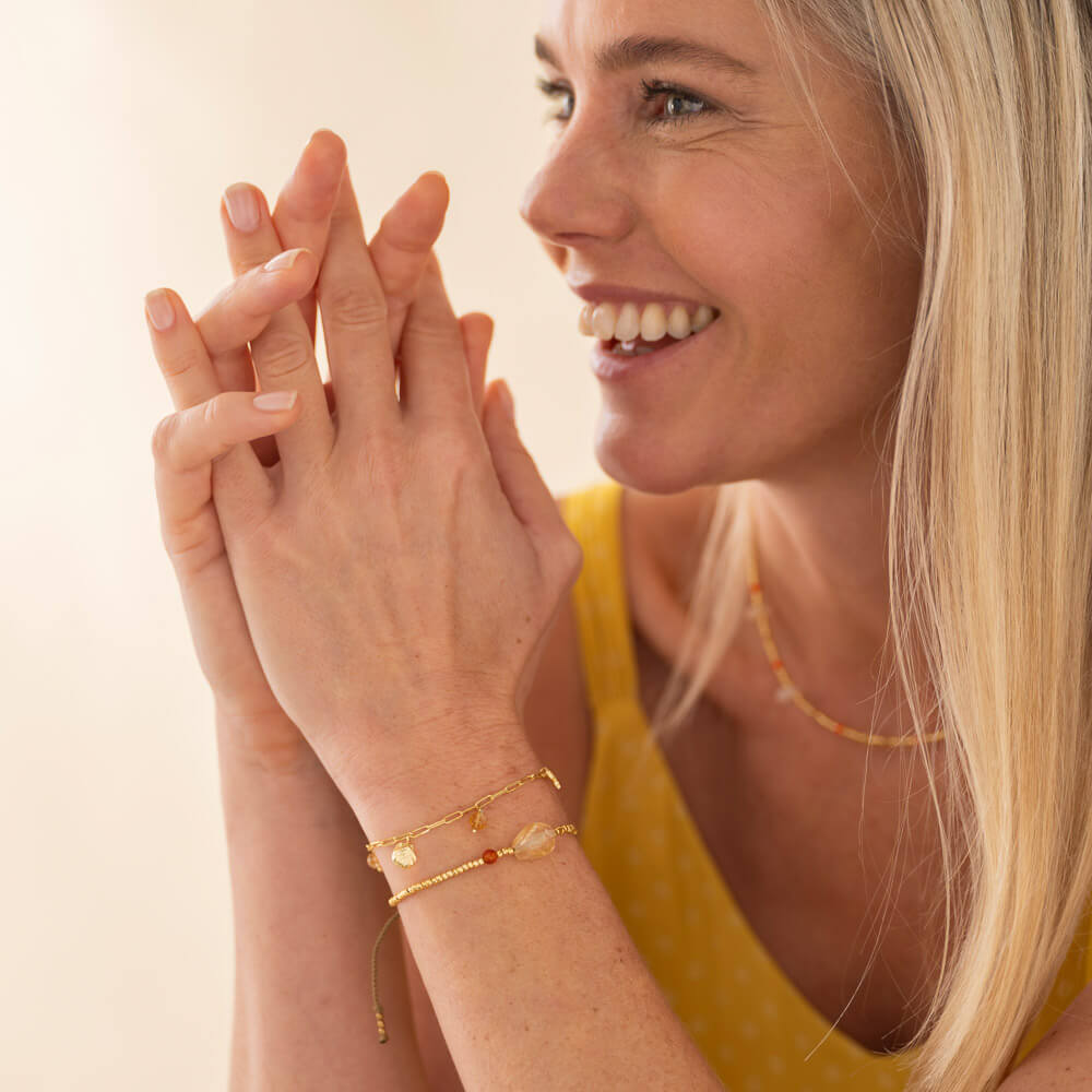 A Beautiful Story, Imaginary Citrine Bracelet Gold Plated A Beautiful Story
