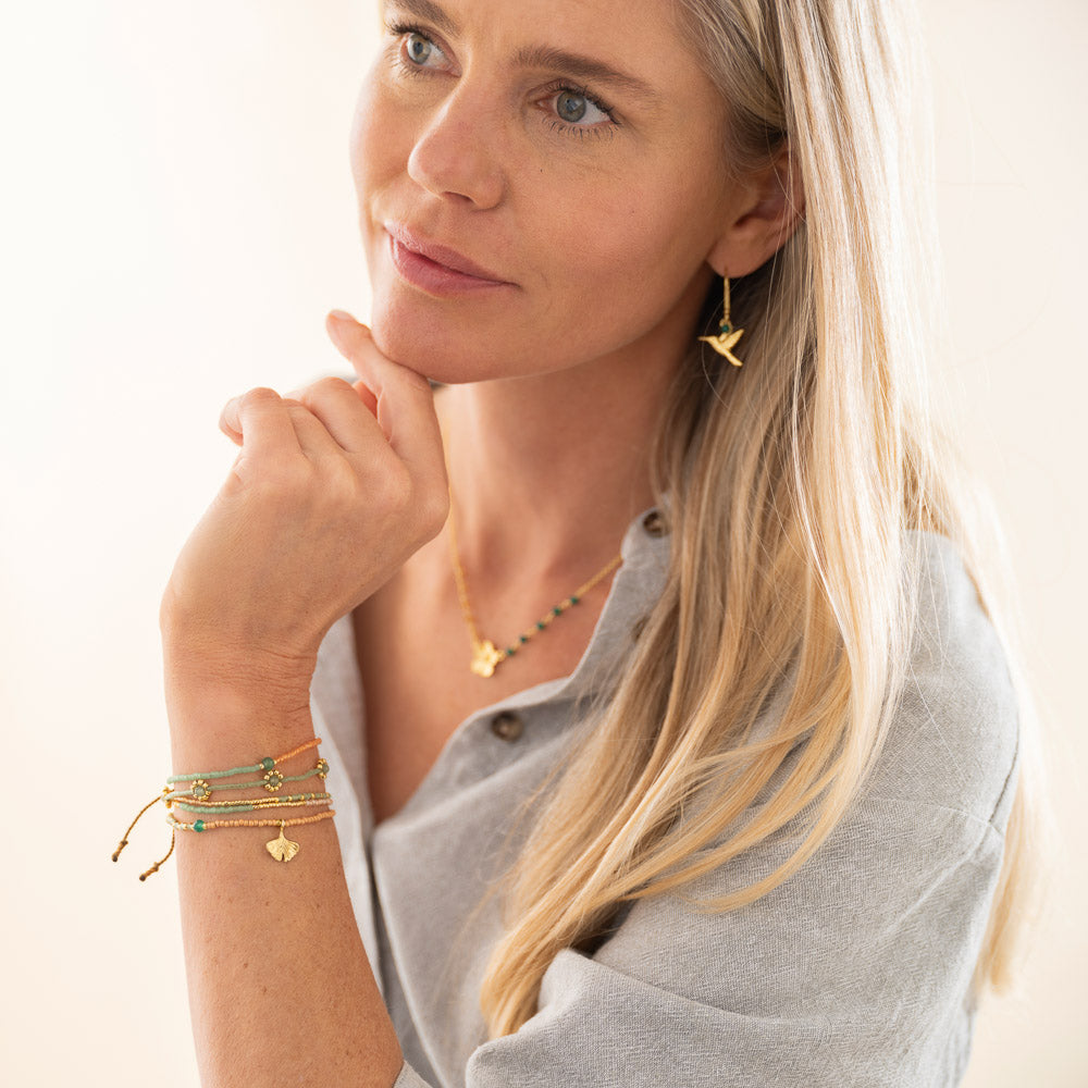A Beautiful Story, Pleasure Adventurine Bracelet GP A Beautiful Story