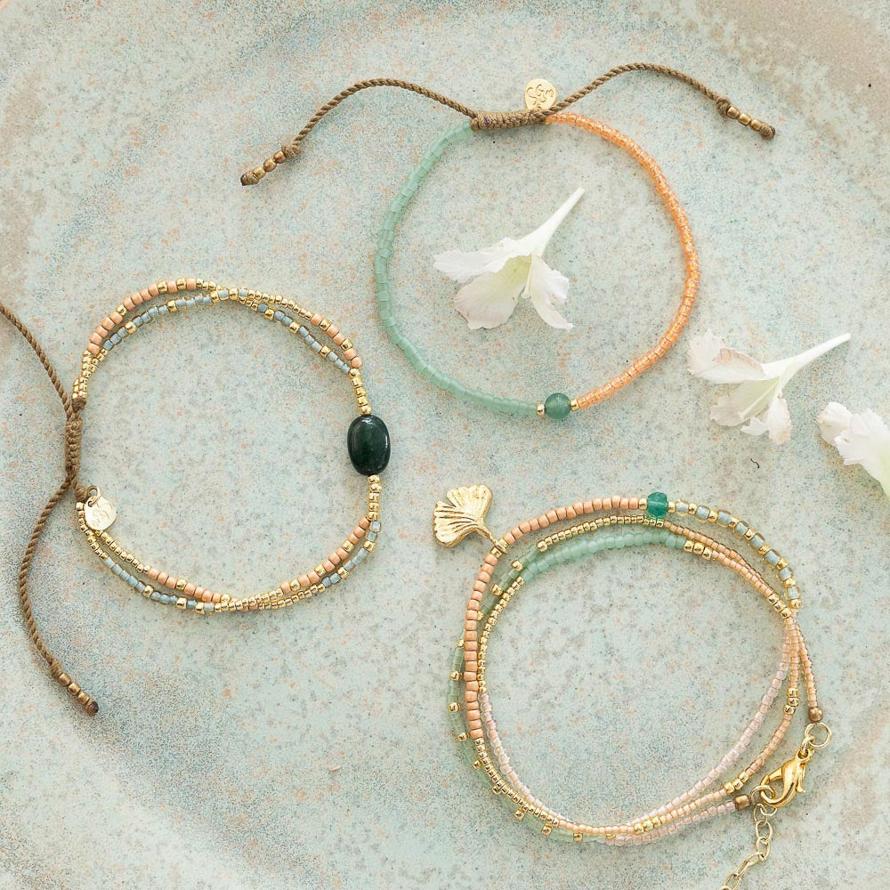 A Beautiful Story, Pleasure Adventurine Bracelet GP A Beautiful Story