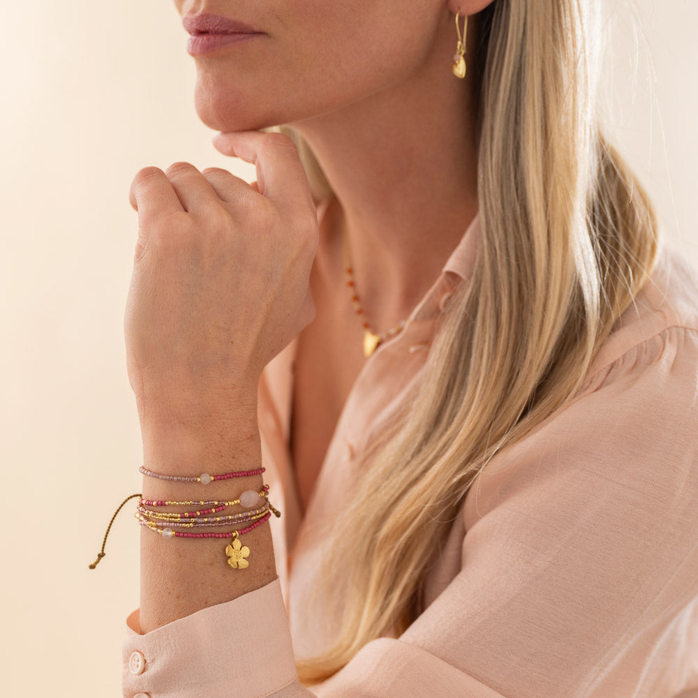 A Beautiful Story, Shining Rose Quartz bracelet A Beautiful Story