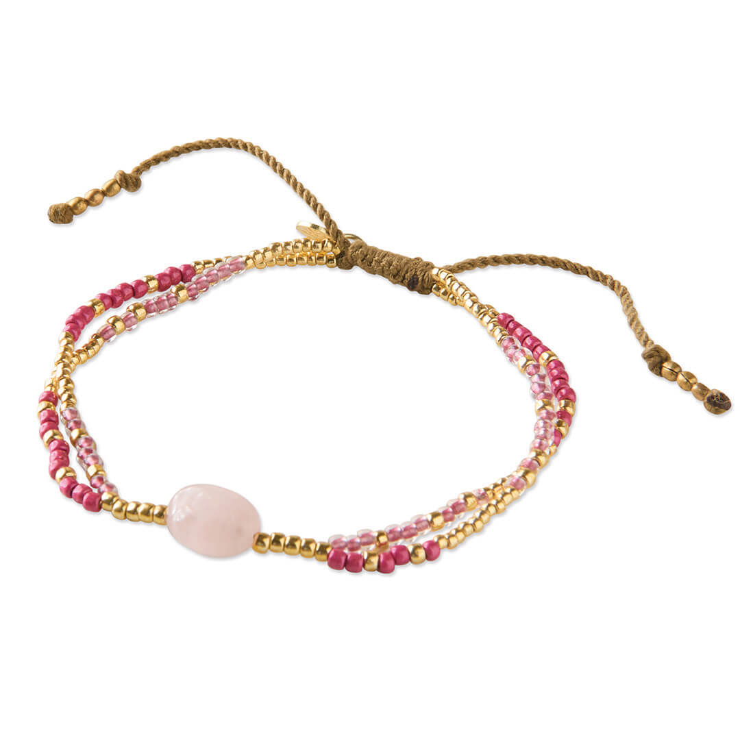A Beautiful Story, Shining Rose Quartz bracelet A Beautiful Story