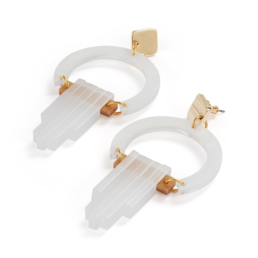 Toolally, Art Deco Chandeliers (White)