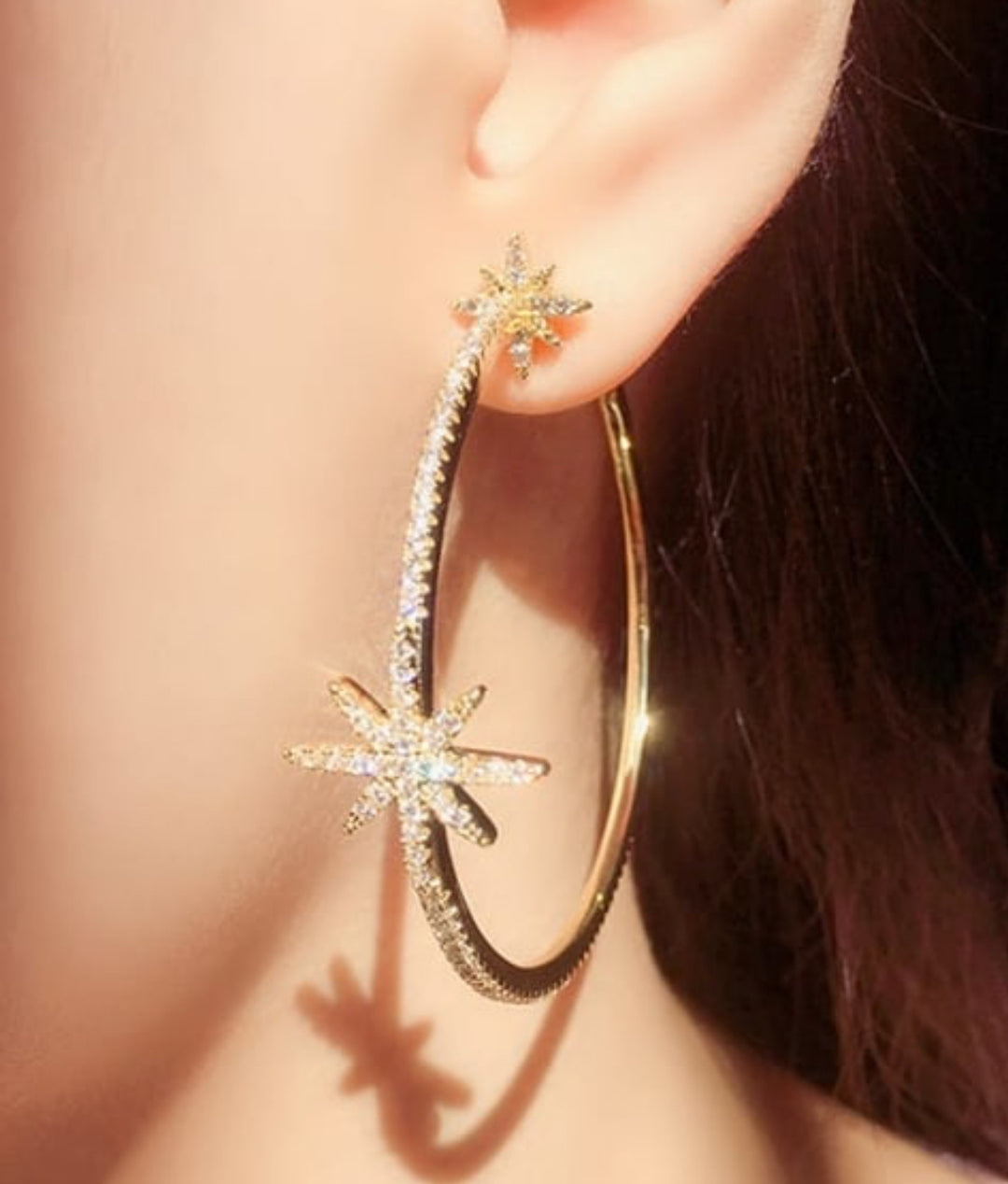 Azure, Gold Star Hoops