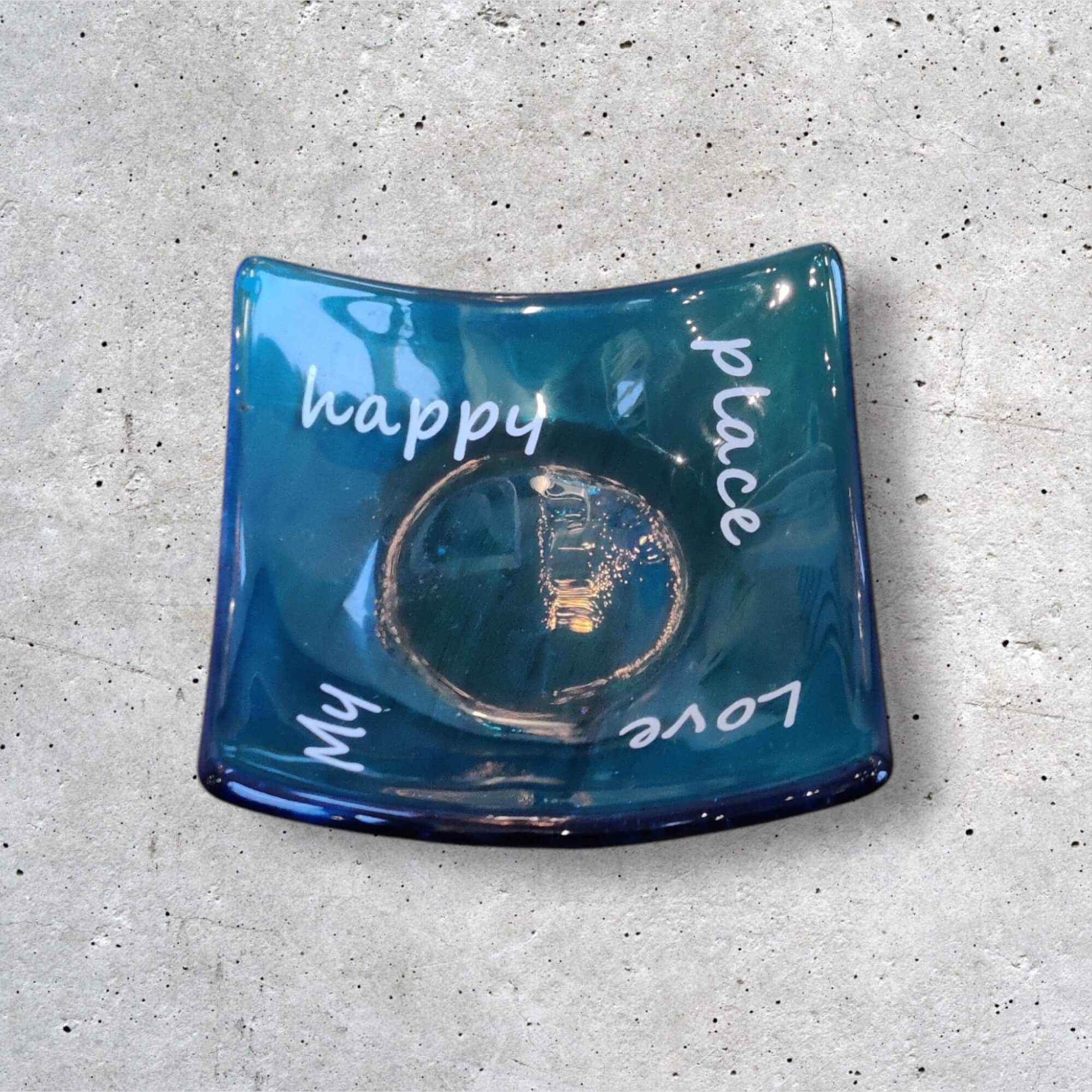 Berserks Glass, Trinket Dish - Blue Berserks Glass