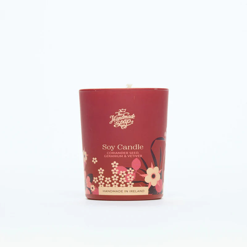 The Handmade Soap Company, Soy Mini Candle - Coriander Seed, Geranium & Vetiver 70G The Handmade Soap