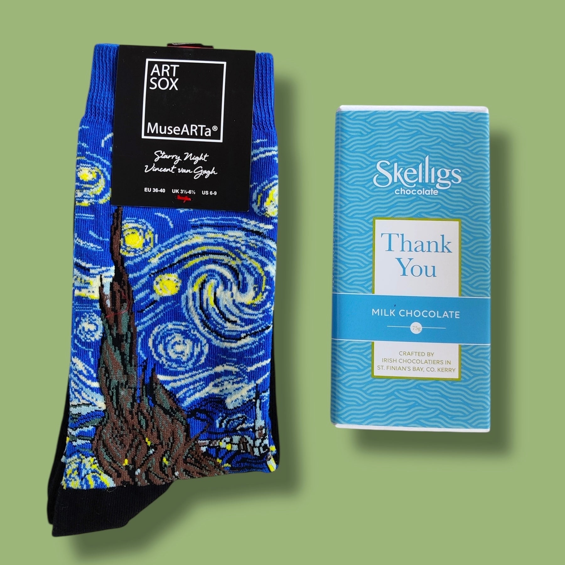 Chocolate & Socks Bundle Quinlans Gift Shop