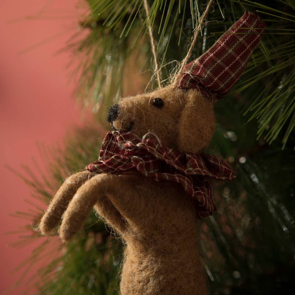 Circus Dog Felt Ornament