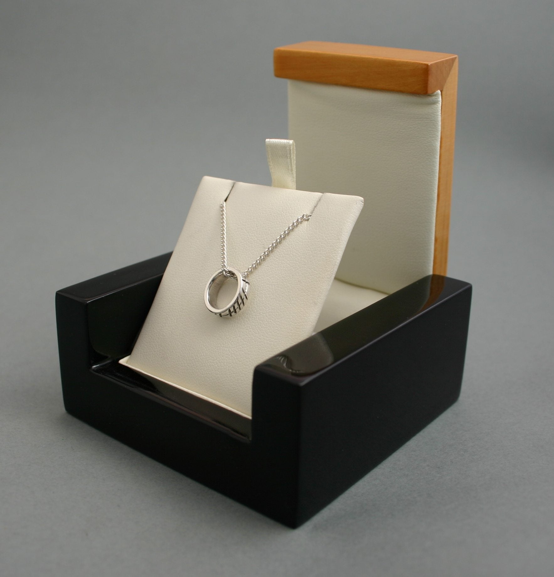Claddagh Design, Grá Ogham Necklace Silver Claddagh Design