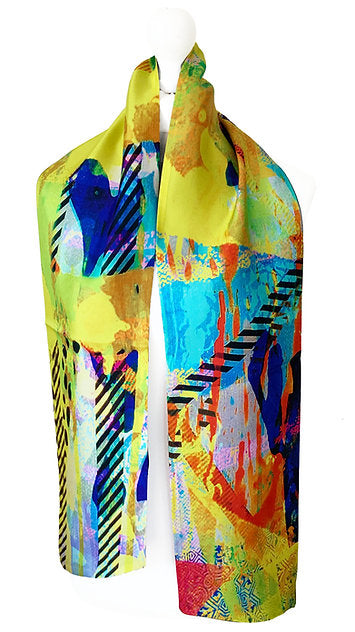 Clare O'Connor, Silk Maxi Twilly - yellow