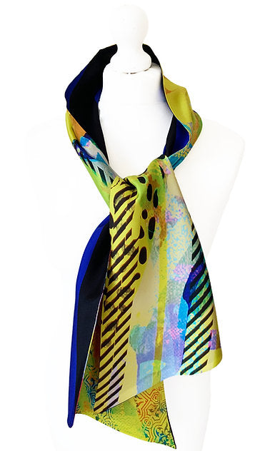 Clare O'Connor, Silk Maxi Twilly - yellow