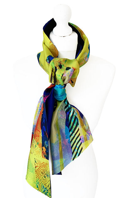 Clare O'Connor, Silk Maxi Twilly - yellow