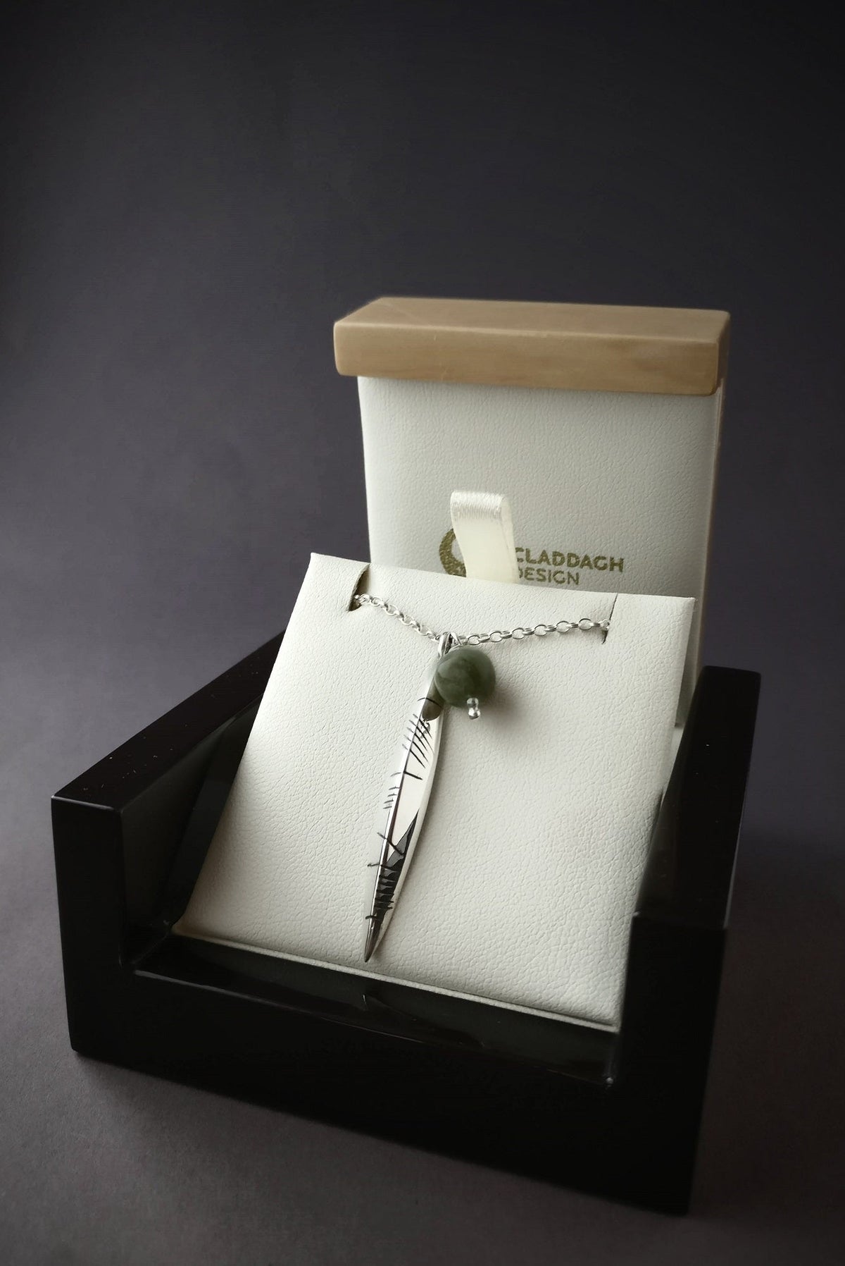 Claddagh Design, Ogham Gra Ring Pendant