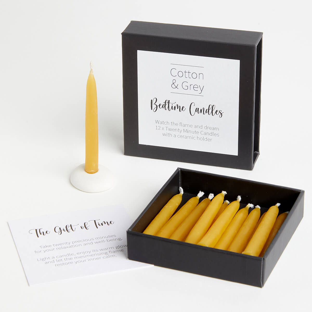 Cotton & Grey, Bedtime Candles Cotton & Grey
