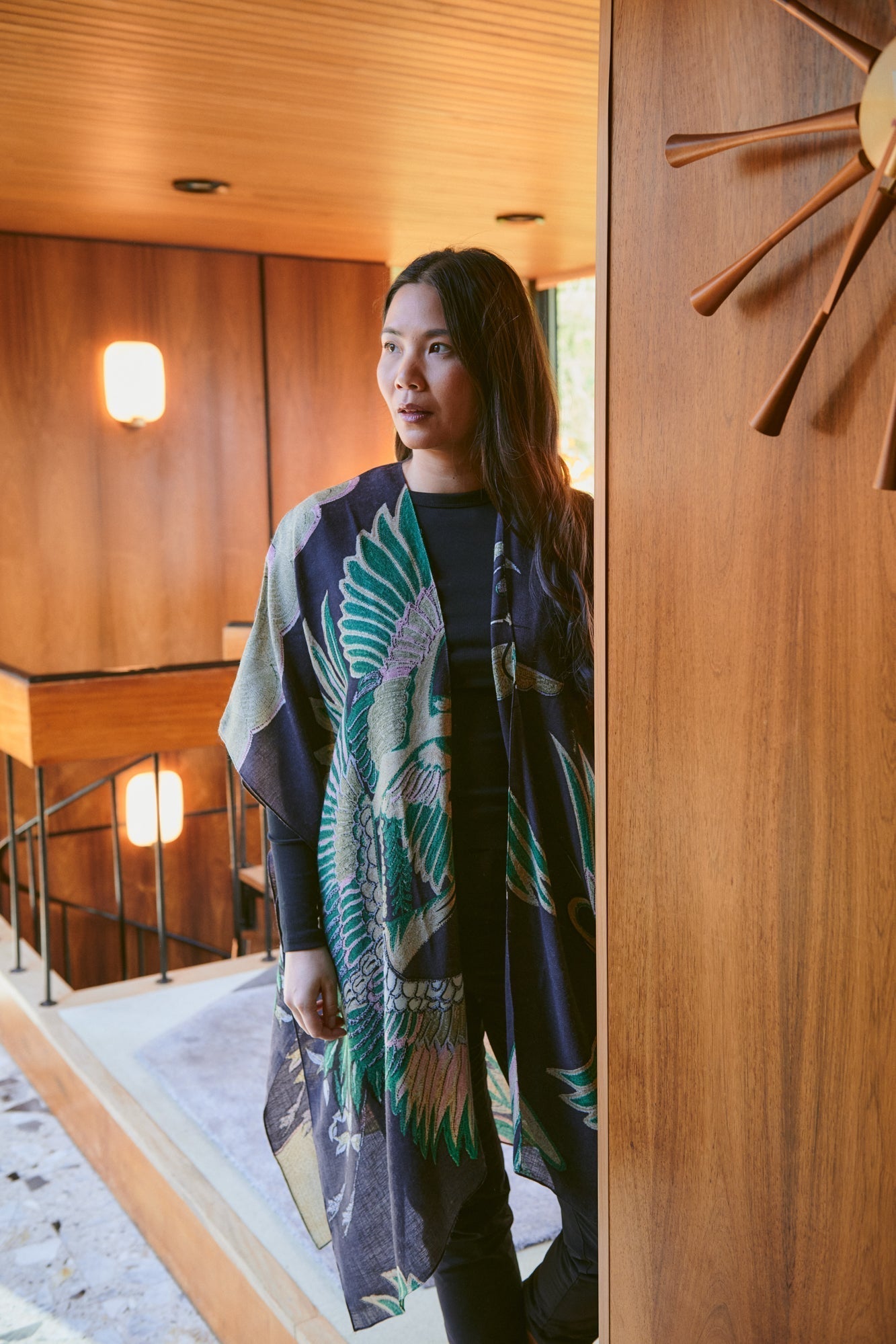 One Hundred Stars, Crane Emerald Wool Throwover