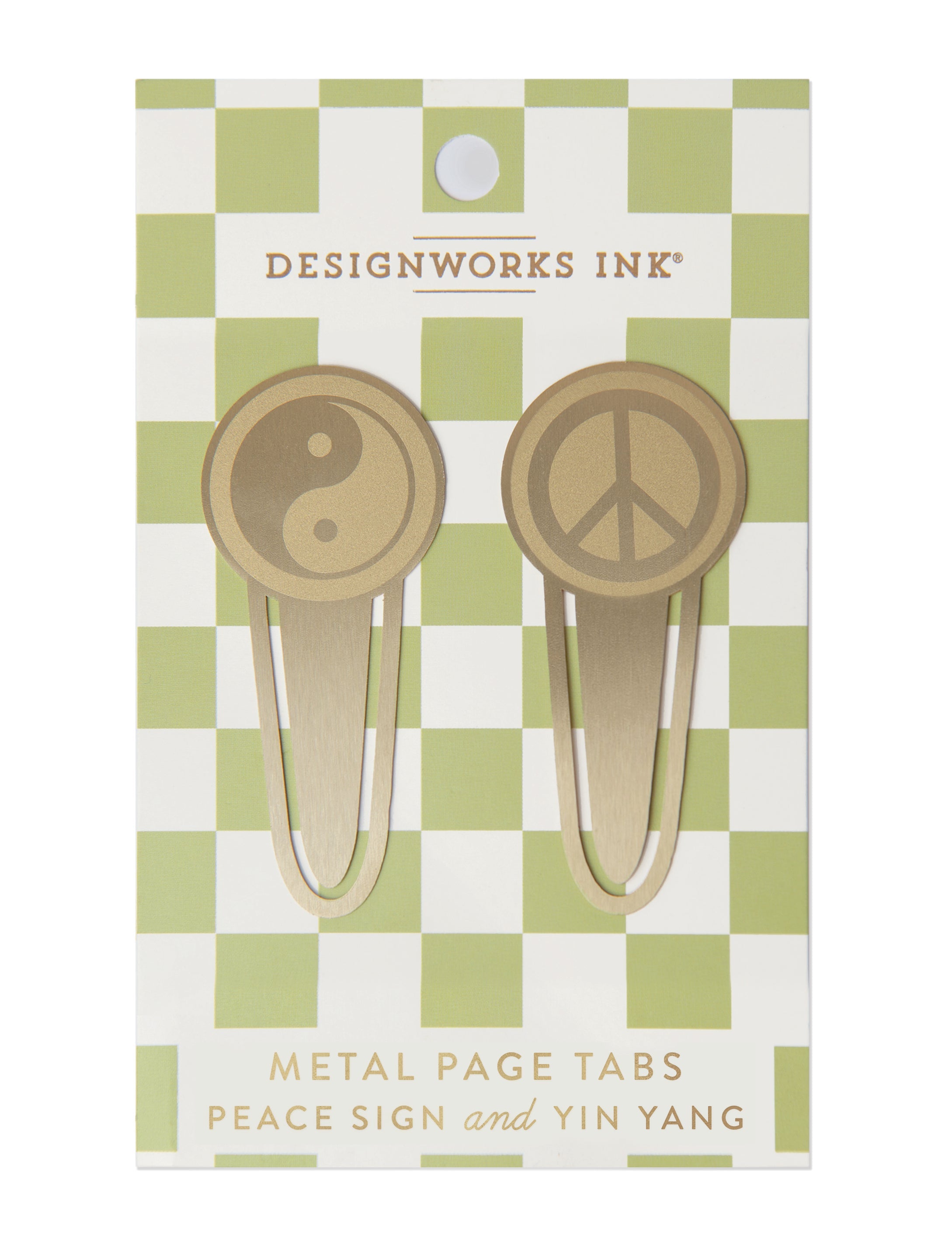 Metal Page Tabs - Peace + Yin Yang