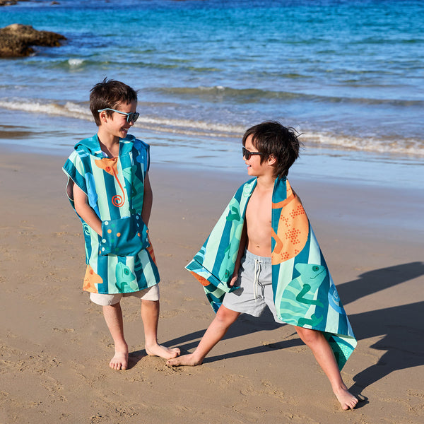 Dock and Bay, Kids Towels Karma Chameleon Large Dock and Bay