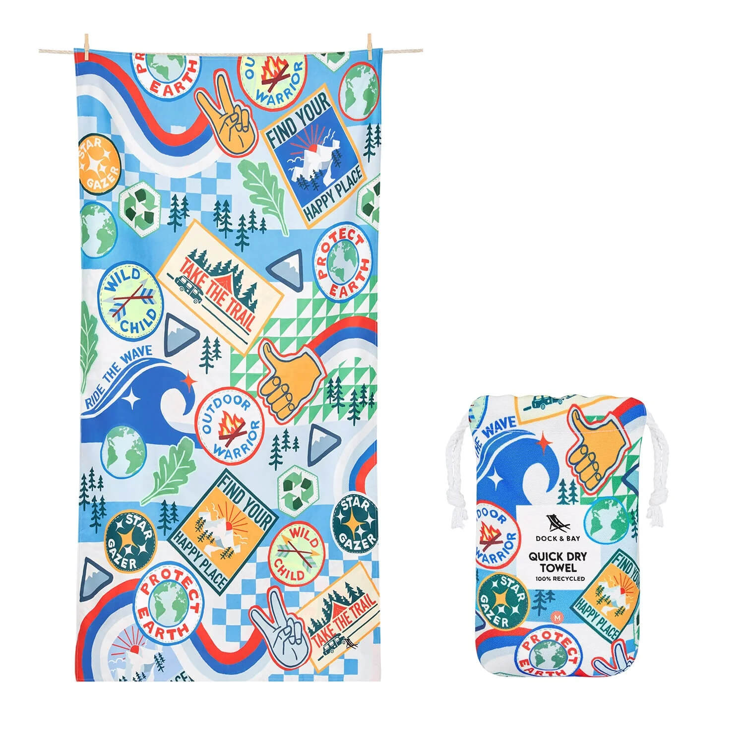 Dock and Bay, Kids Beach Towel Medium - Into the Wild