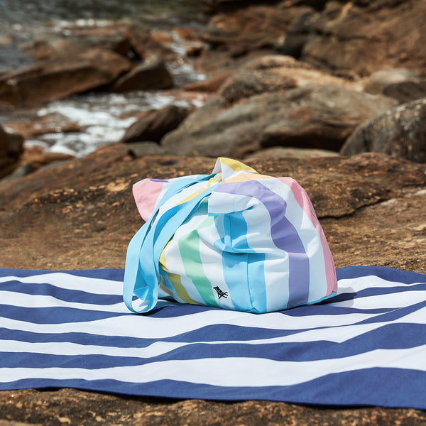 Dock and Bay, Foldable Bag Medium - Unicorn Waves