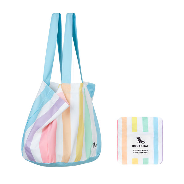 Dock and Bay, Foldable Bag Medium - Unicorn Waves