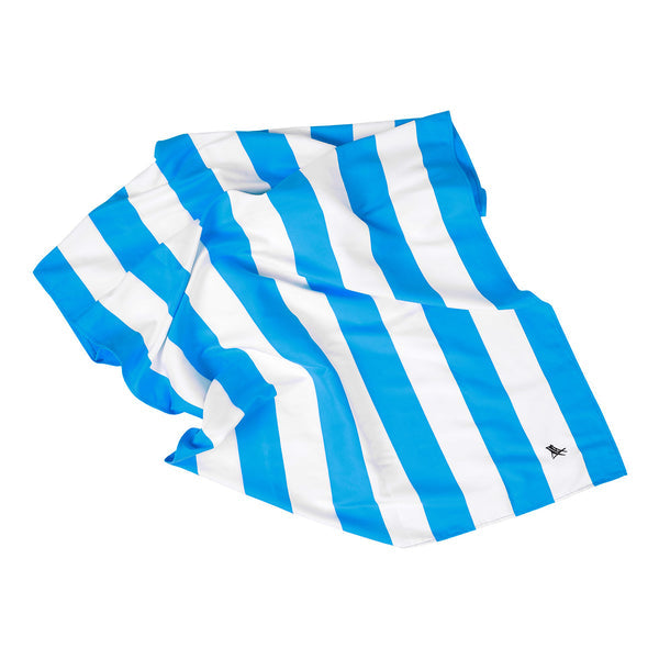 Dock and Bay, Quick Dry Towel - Cabana - Bondi Blue - Large Dock And Bay