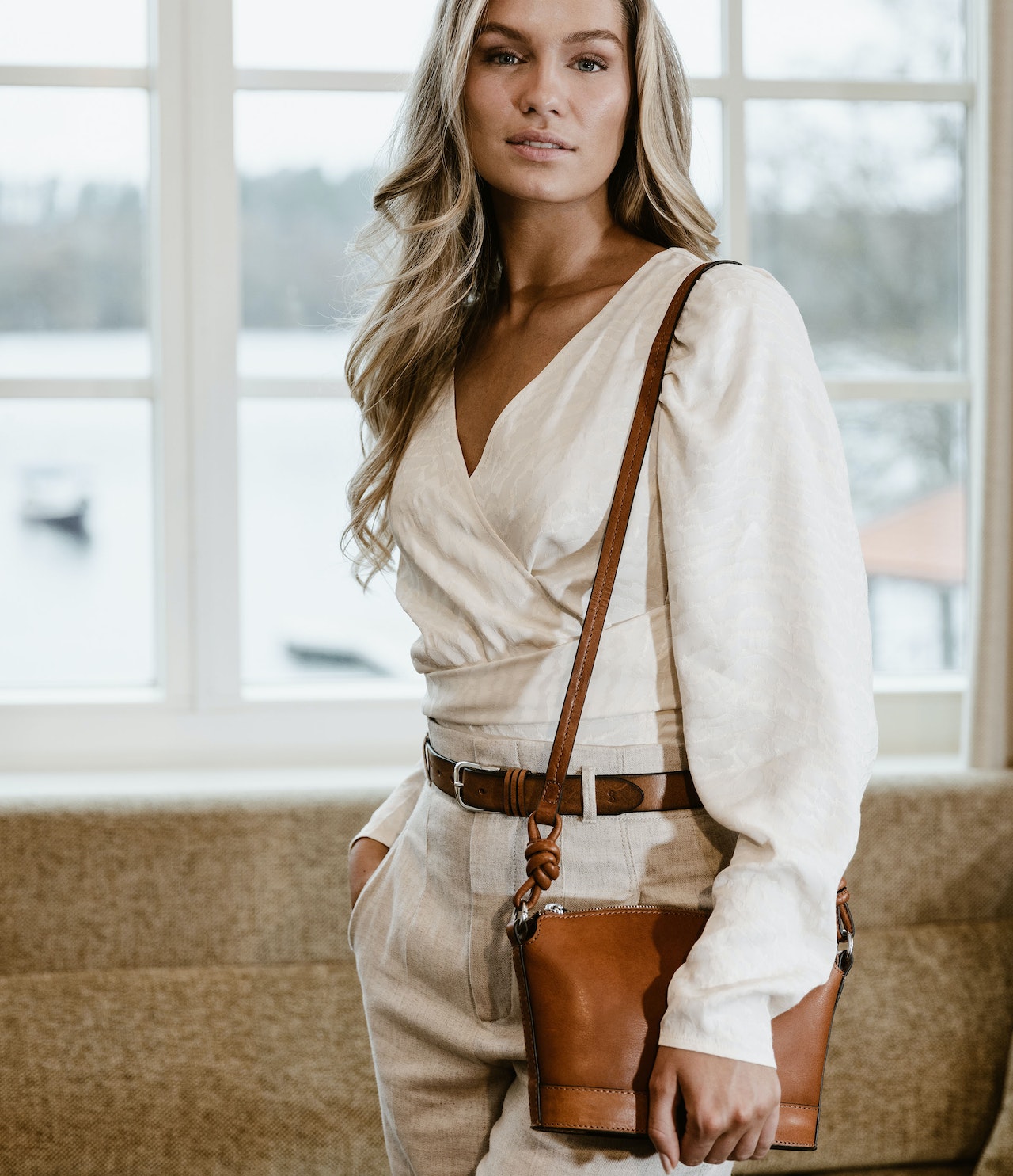 Saddler, Cross Body Bag - Tan