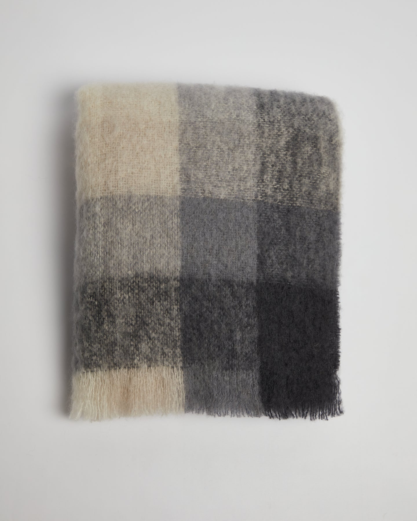 Foxford, Classic Check Mohair Throw