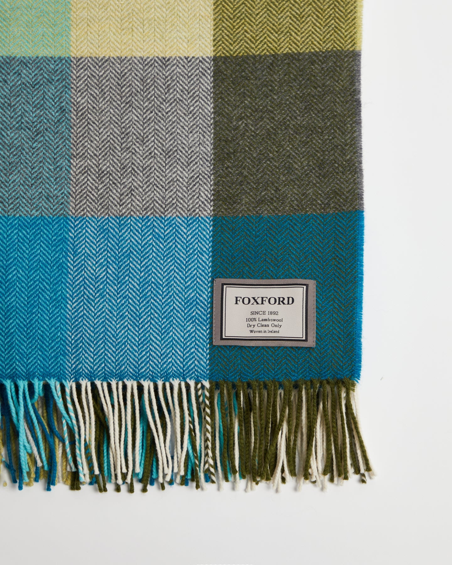 Foxford, Neale Multi Check Lambswool Throw