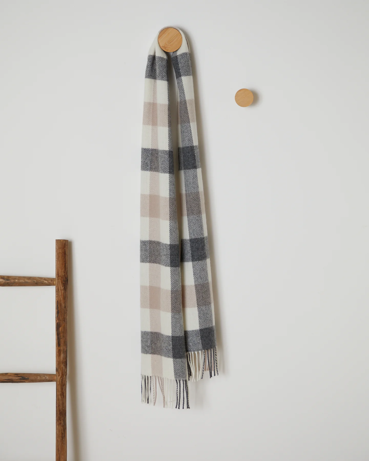 Foxford, Classic Block Check Lambswool Scarf