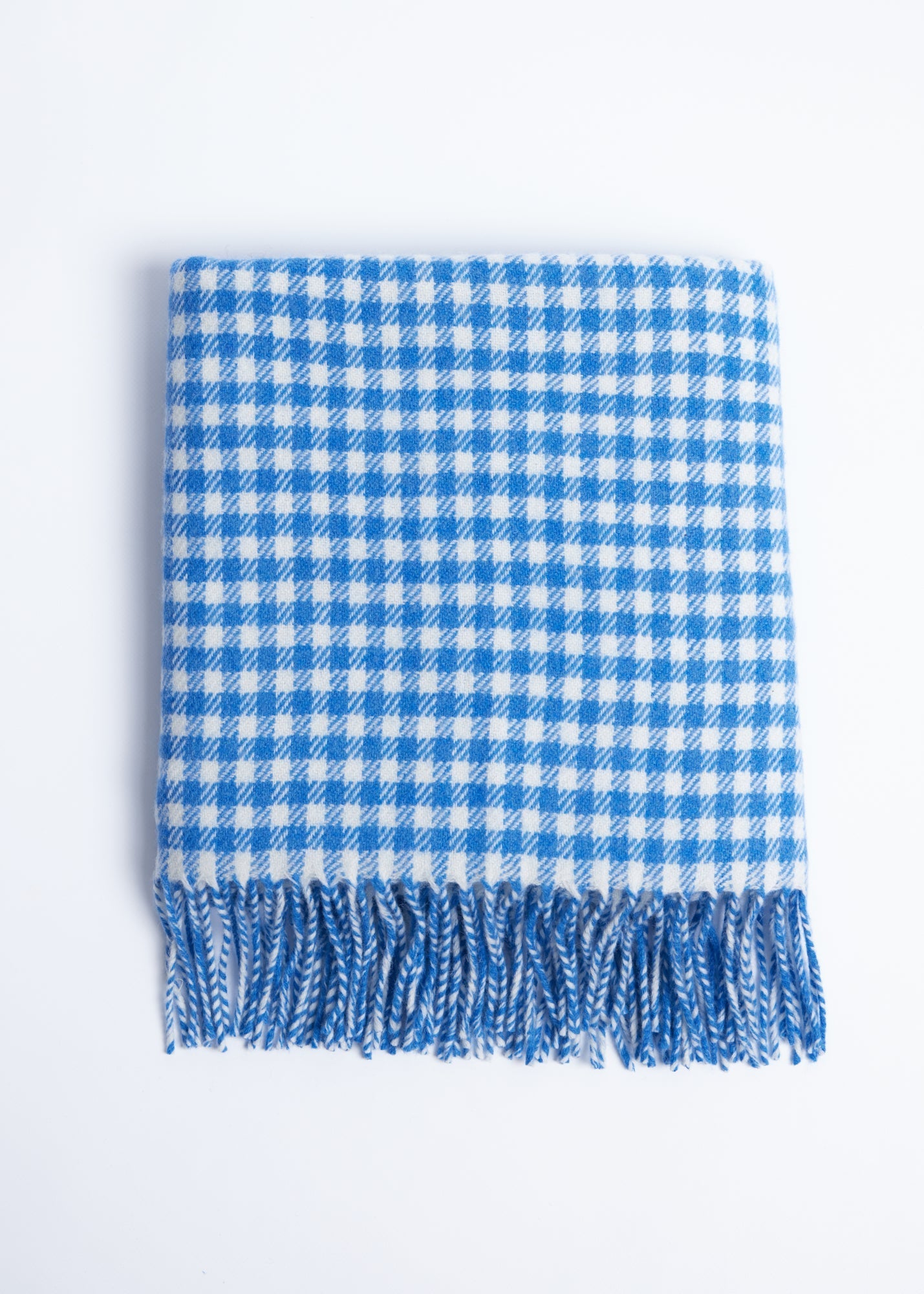 Foxford, Blue Gingham Baby Throw Foxford