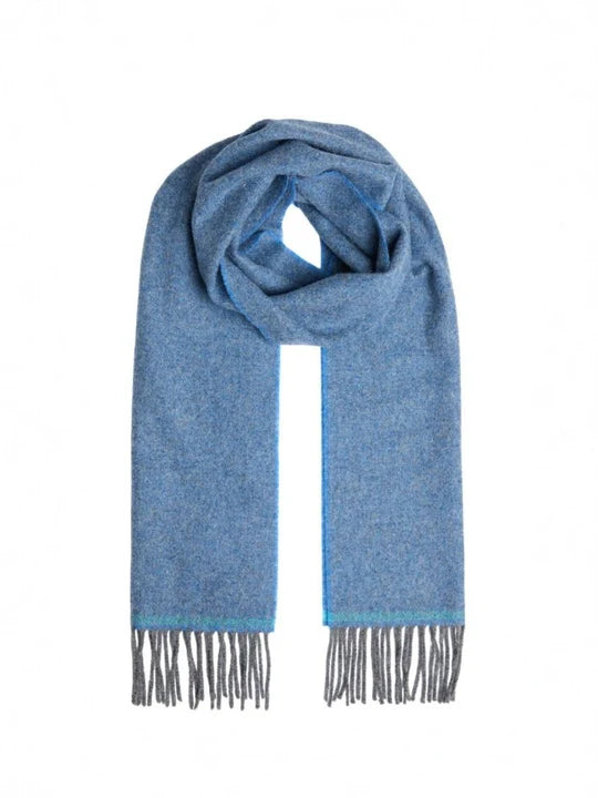 Foxford, Cornish Blue Lambswool Scarf