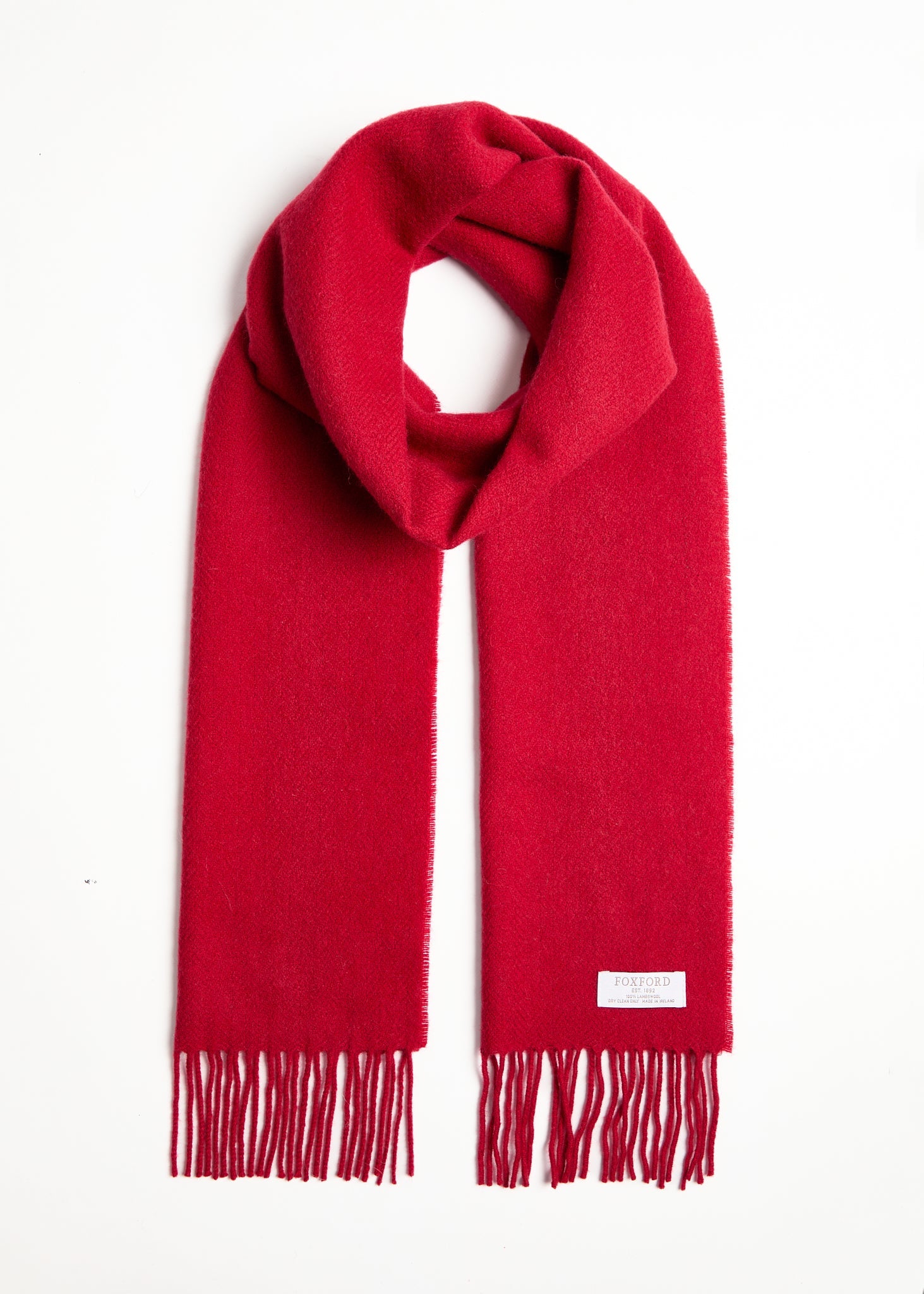 Foxford, Dearg Lambswool Scarf