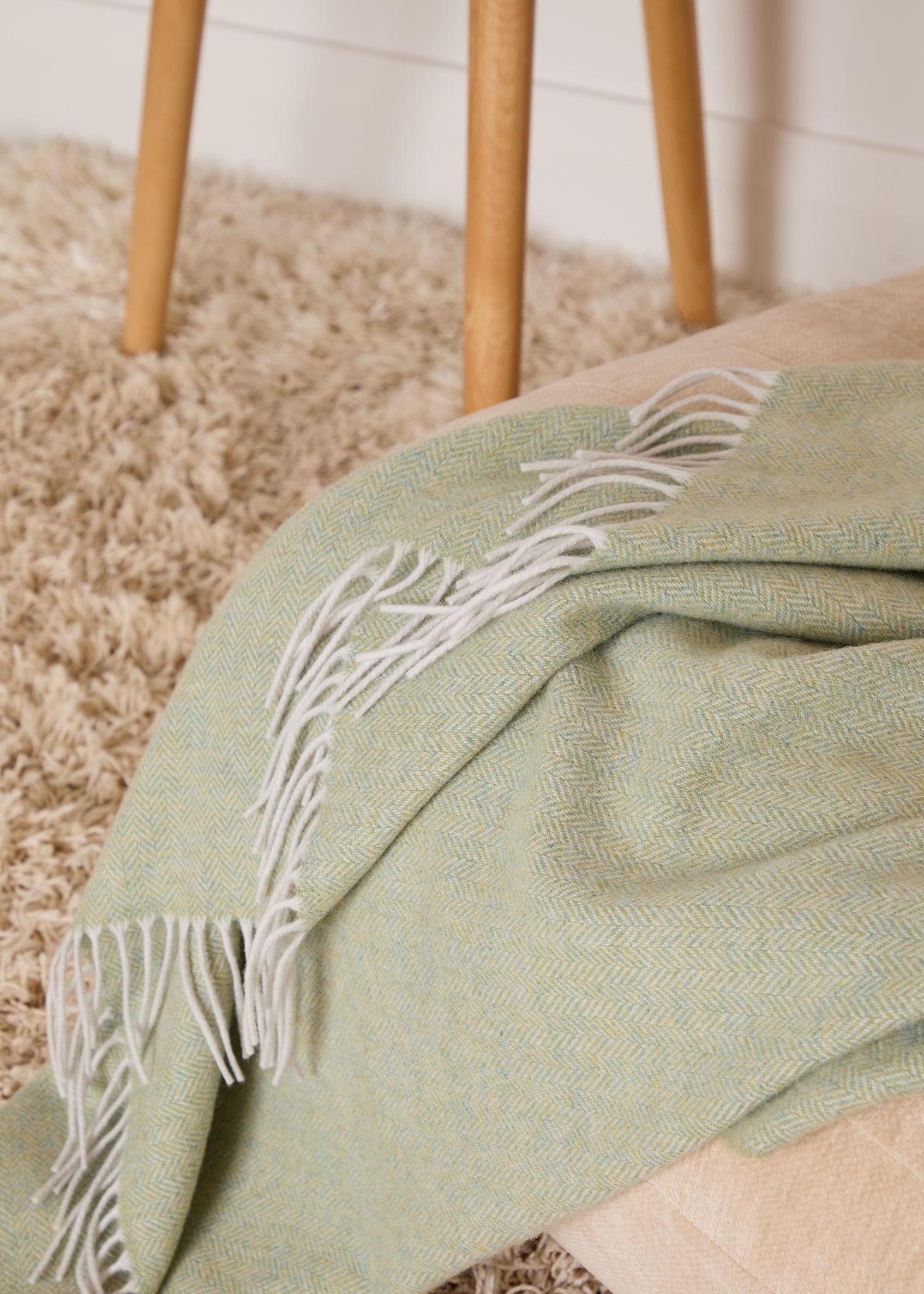Foxford, Dingle Throw Silver & Lime