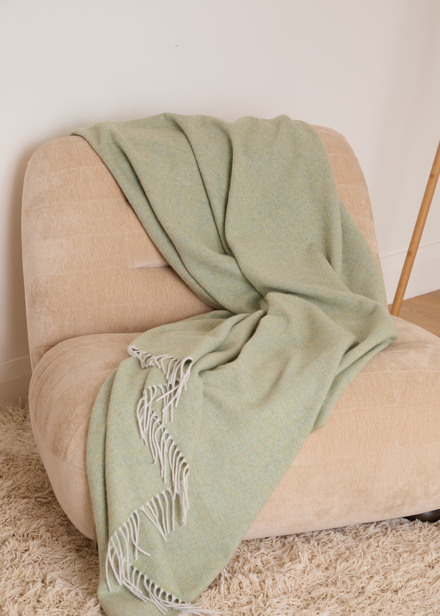 Foxford, Dingle Throw Silver & Lime