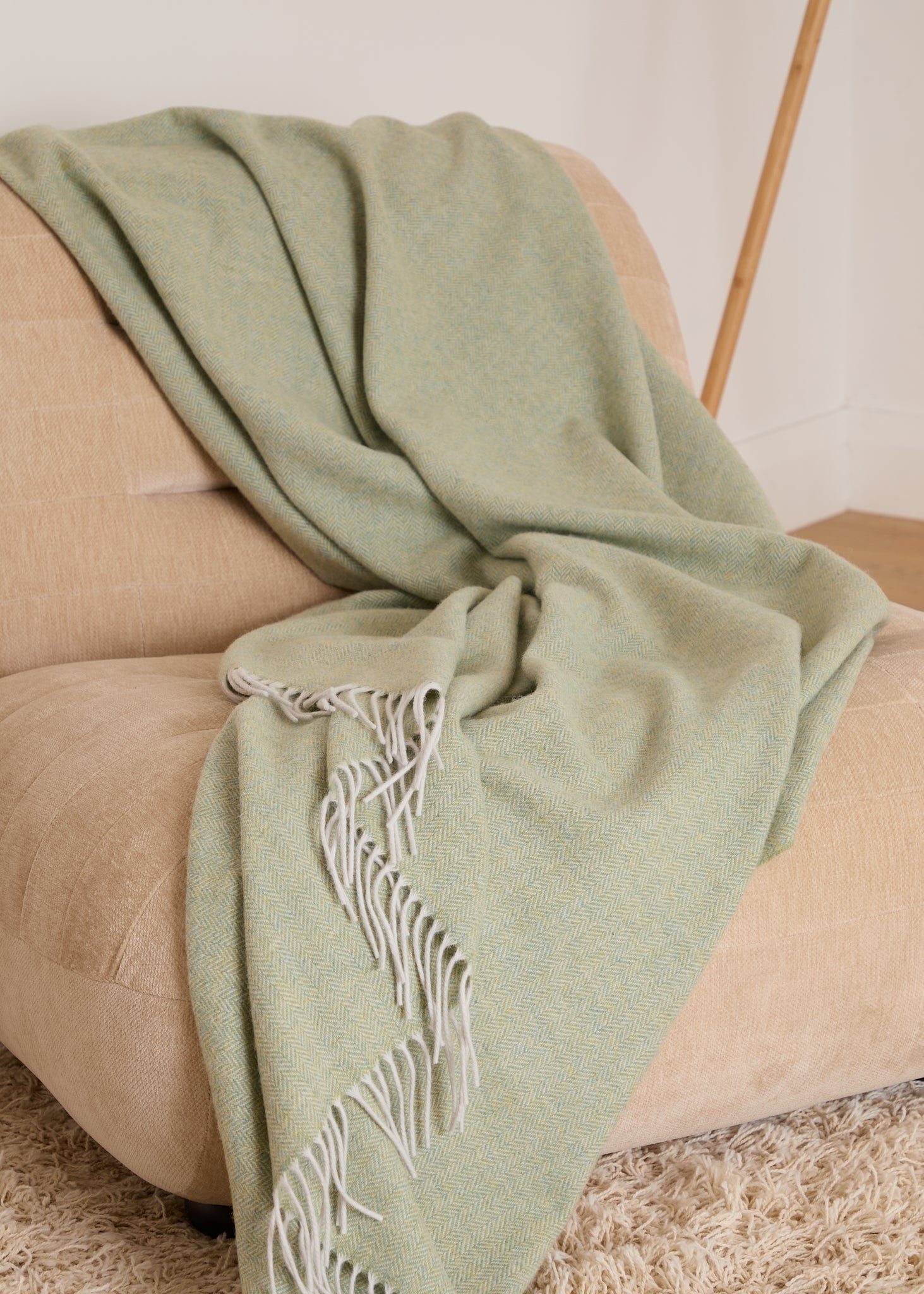 Foxford, Dingle Throw Silver & Lime