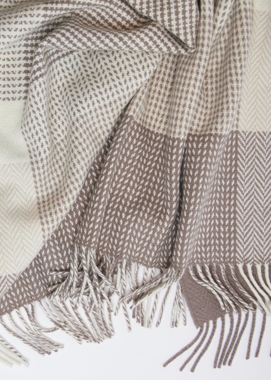 Foxford, Dún Briste Cashmere and Lambswool Throw