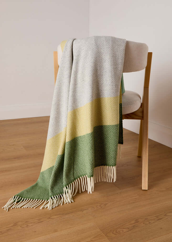 Foxford, Garavogue Cashmere and Lambswool Throw