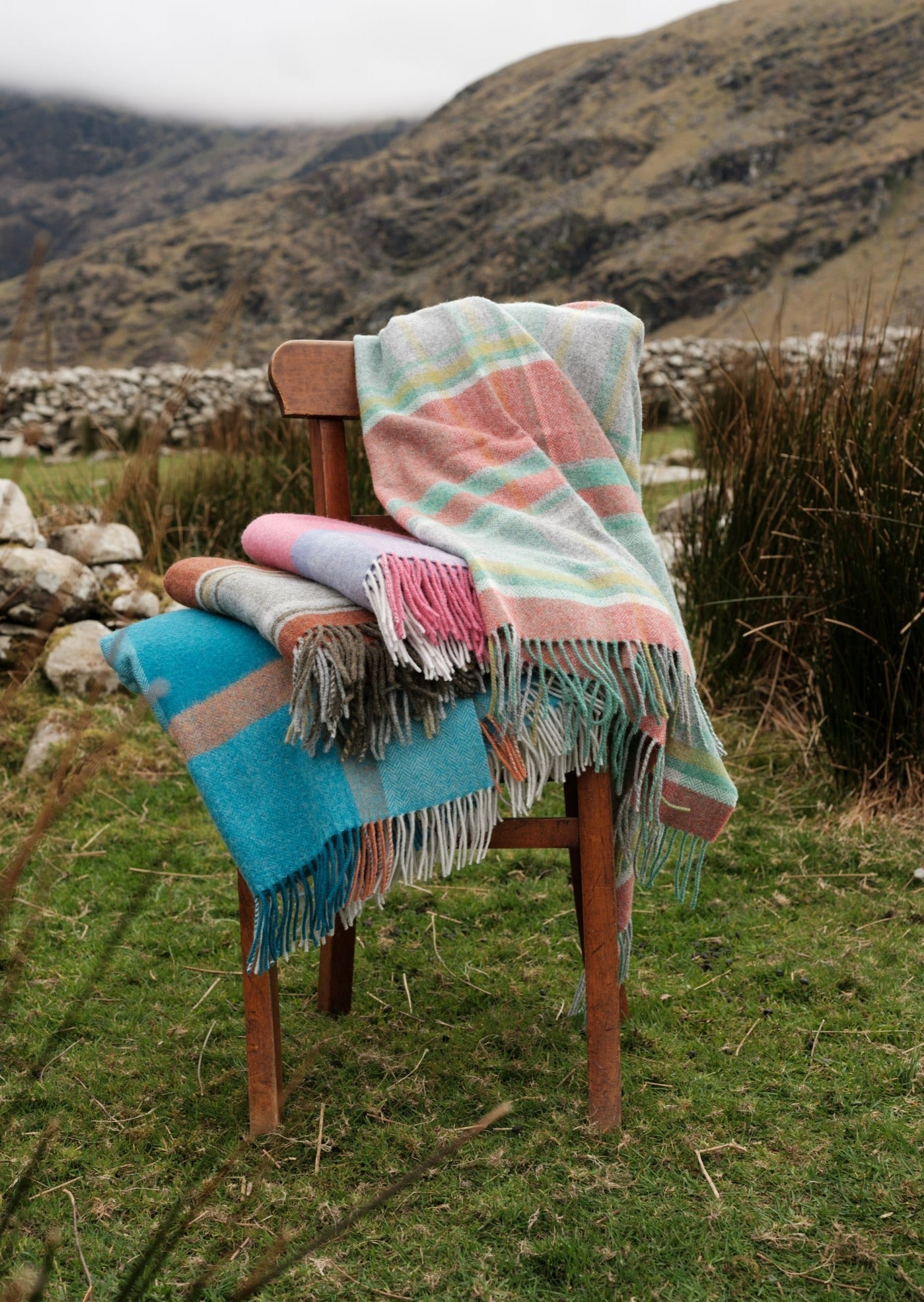 Foxford, Oisin Lambswool Throw Foxford