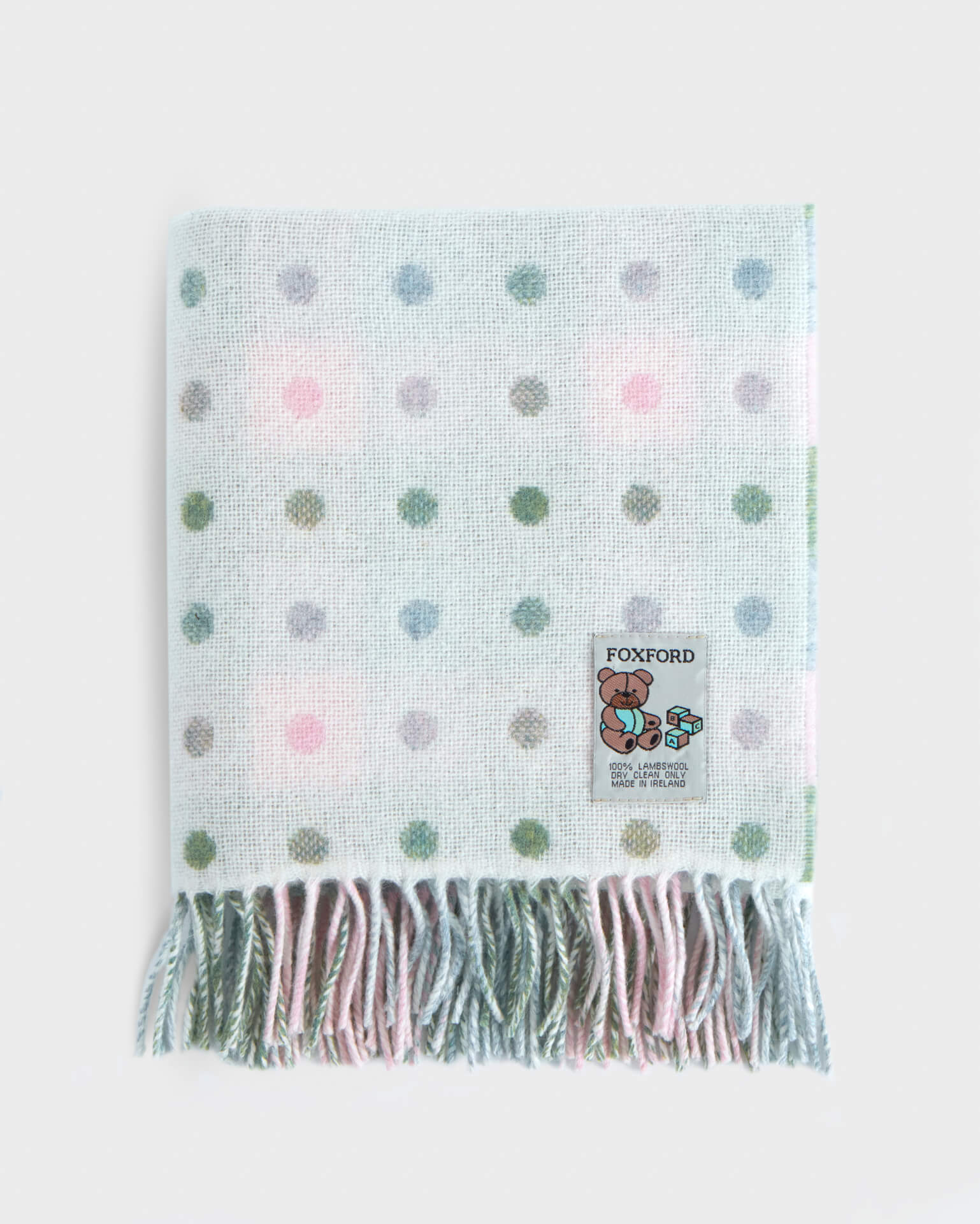 Foxford, Pastel Spot Baby Throw