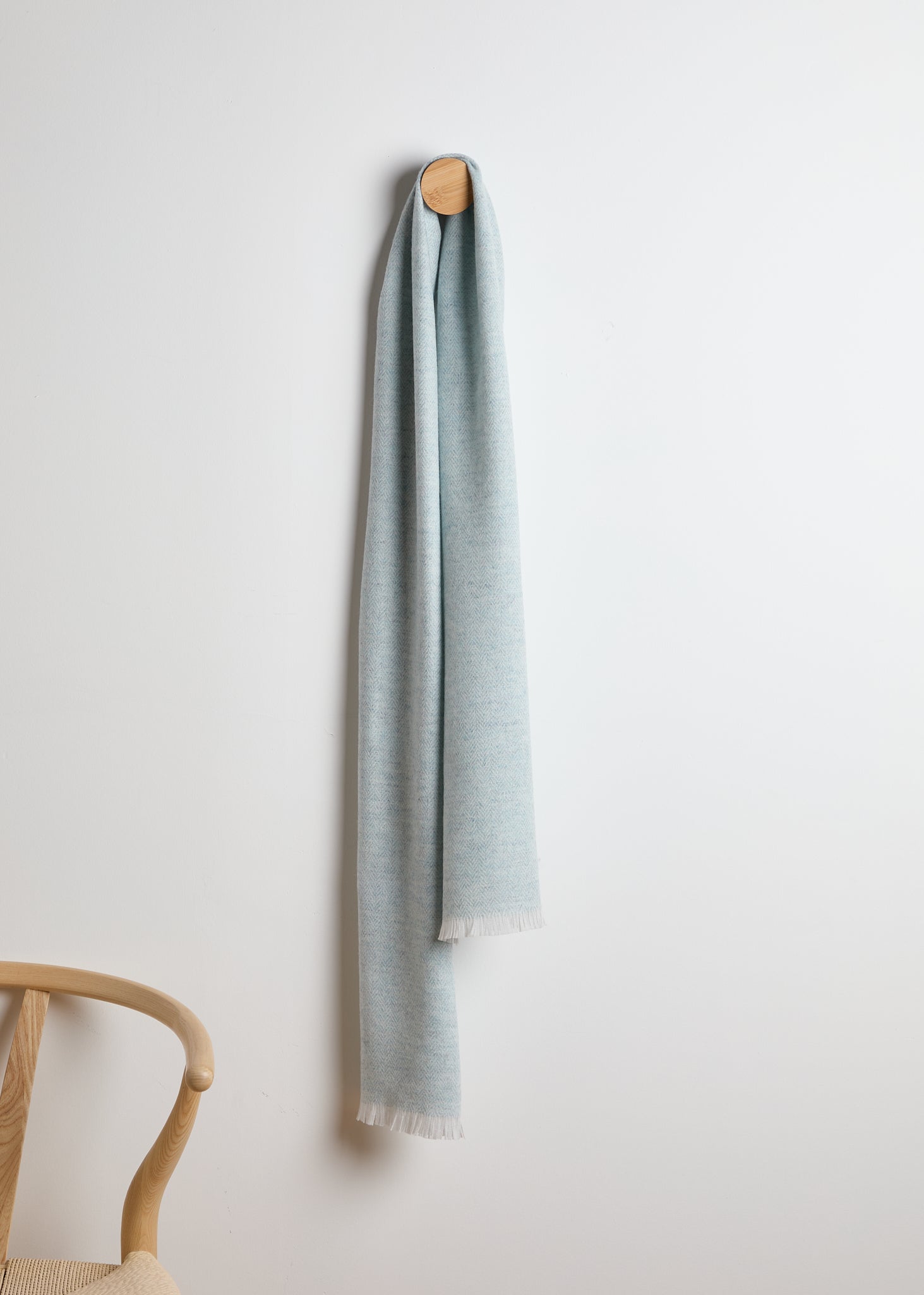 Foxford, Silver and Opal Lambswool Scarf