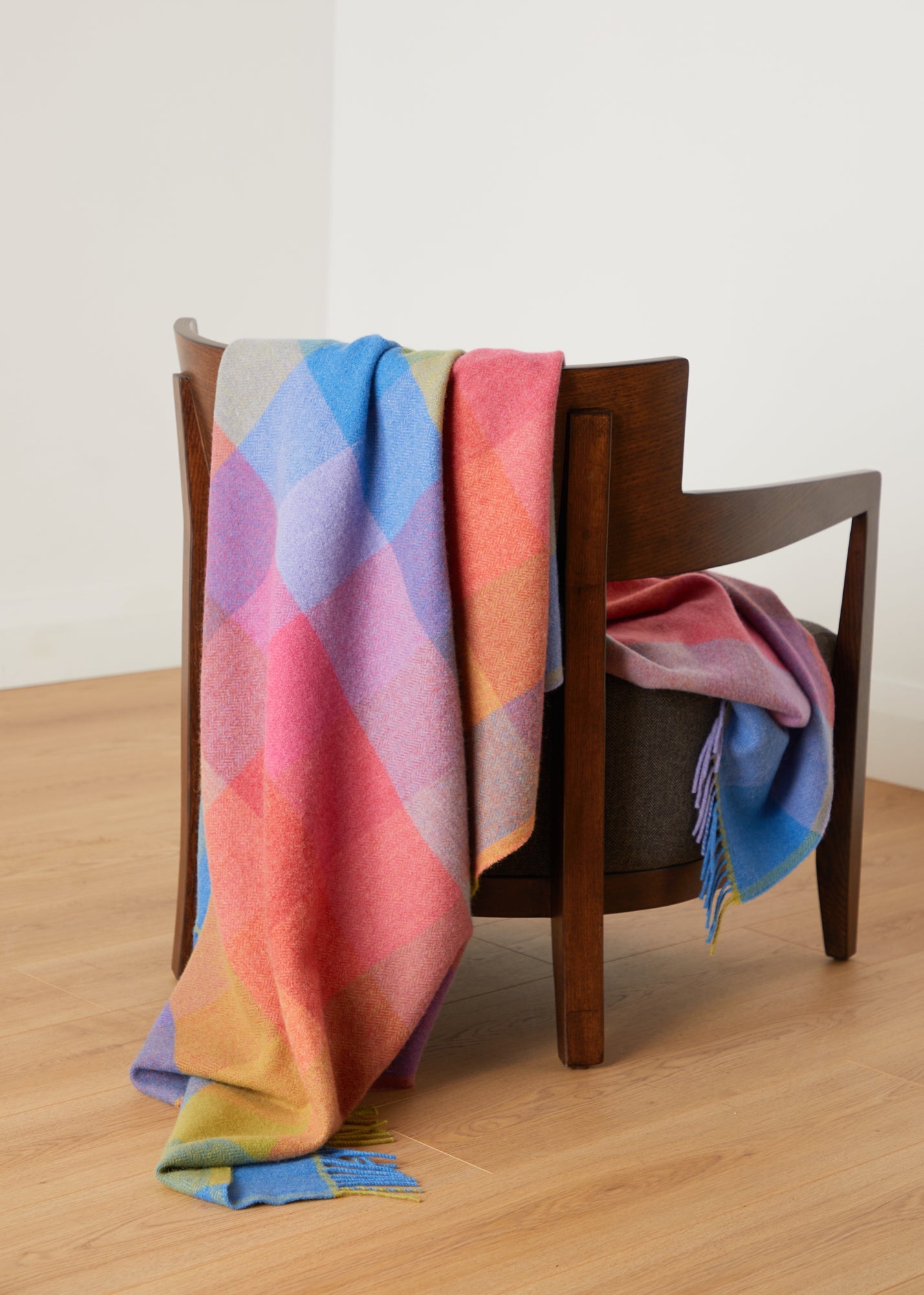 Foxford, Sorcha Lambswool Throw Multi-Colour