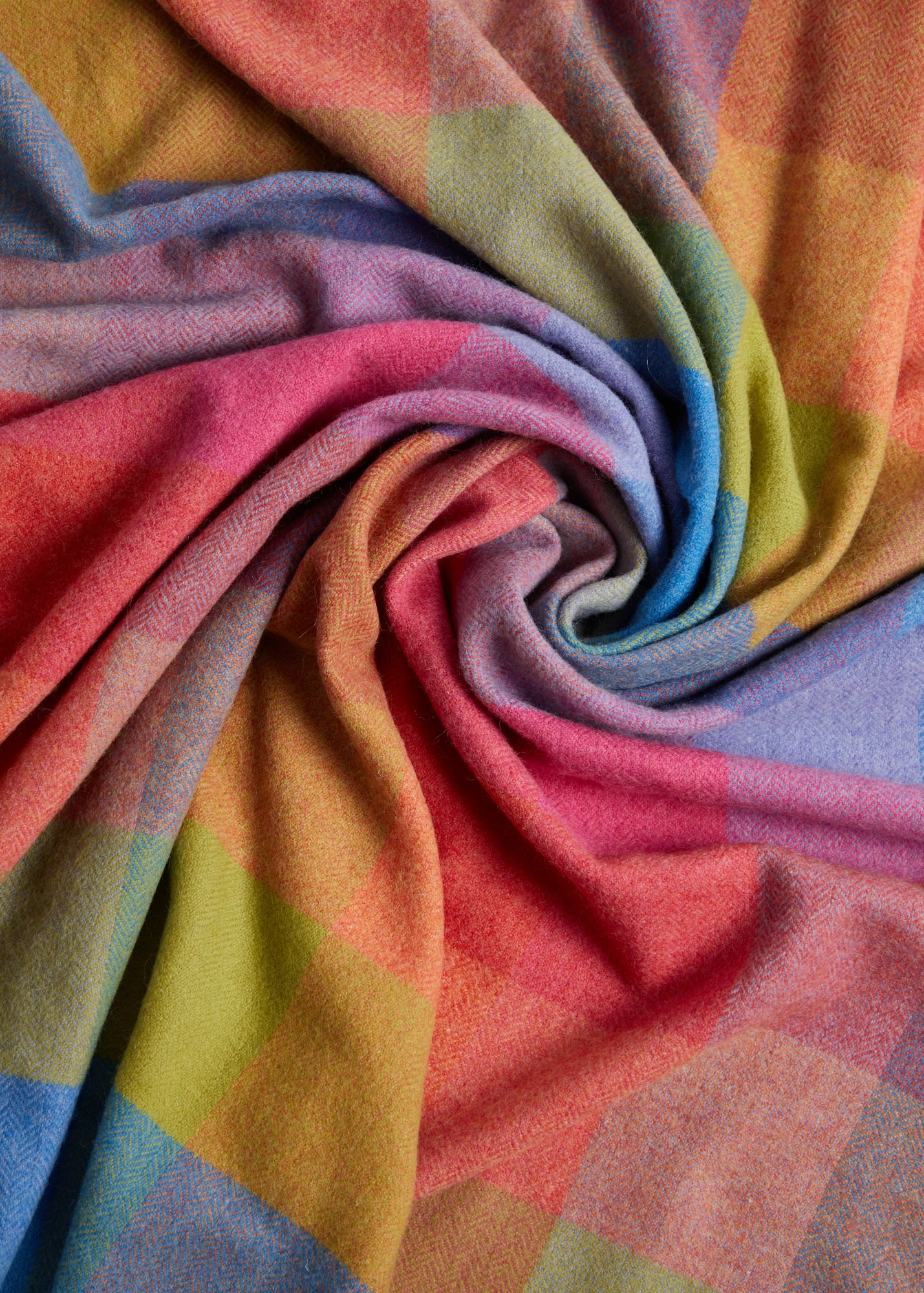 Foxford, Sorcha Lambswool Throw Multi-Colour