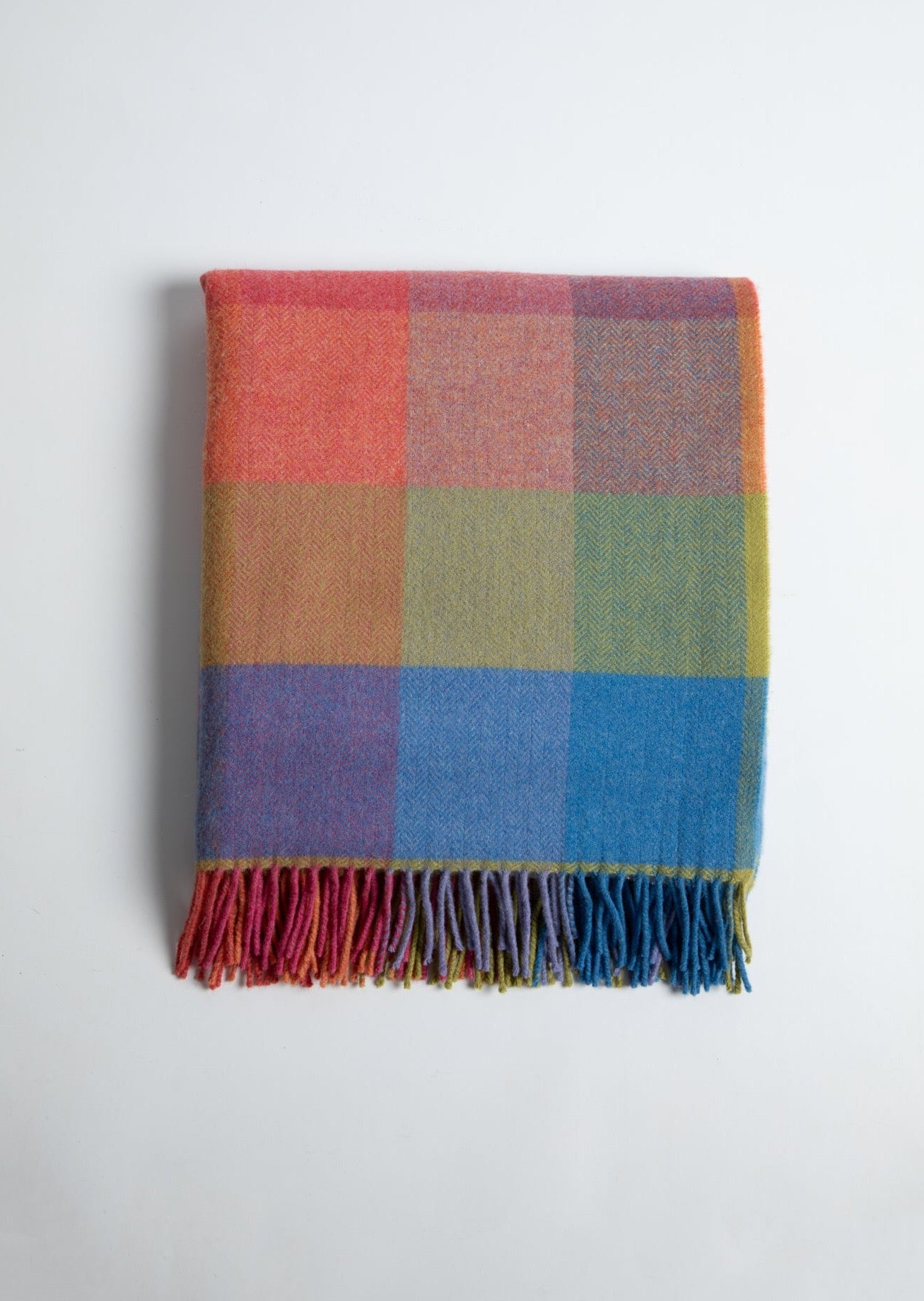 Foxford, Sorcha Lambswool Throw Multi-Colour