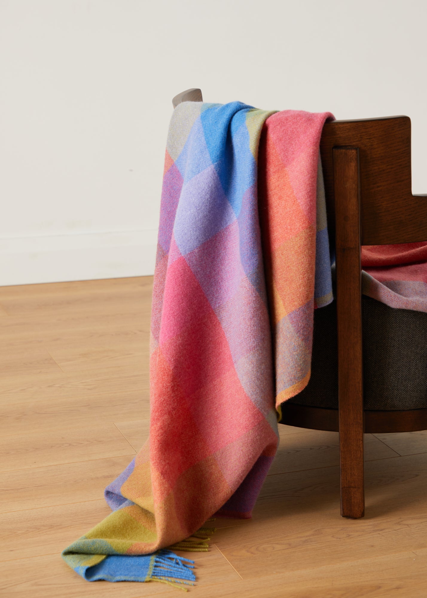 Foxford, Sorcha Lambswool Throw Multi-Colour